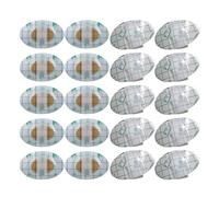 iplusmile Patchs Auriculaires Imperméables Jetables pour Bébé - 80 Pièces Film PU Doux Noyau en Coton Jaune et Blanc - Protection Auriculaire pour Bain Natation