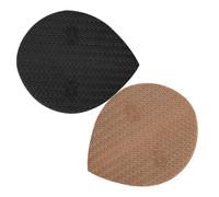 iplusmile Patchs de Semelle Antidérapants pour Chaussures de Sport et Cuir, Lot de 2 Coussinets Moyens Beige et Noir, Résistance à L’usure, Adhérence Améliorée, Protégeant les Talons