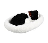 iplusmile Peluche Border Collie Réaliste Endormie avec Modèle Décoratif Doux pour Garçon Fille et Seniors et Cadeau