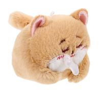 iplusmile Peluche Chien Suspendue Marron Shiba Inu avec Queue Qui Remue Porte-clés et Décoration Sac Portable Suspendue et Amusante pour Cadeau et Usage Quotidien