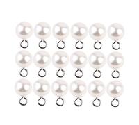 iplusmile Pendentif En Perle Synthétique Demi-trou 50 Pcs Blanc 1x1 Cm Pour Boucle D’oreille Femme Accessoire Bijoux Diy Fabrication Fête Création Artisanale