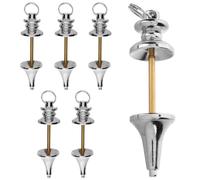 iplusmile Pendule Radiesthésie Cuivre 6 Pièces pour Divination et Guérison Énergétique, Bijoux Wicca Positif, Accessoire Pendentif Suspendu pour Chakras, Usage Spirituel et Feng Shui