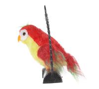 iplusmile Perroquet Parlant Suspendu Peluche Rouge Enregistrement Vocal Tête et Mobiles Éducatif Interactif pour Garçon Fille Dès Ans Décoration Suspendue Amusante