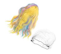 iplusmile Perruque Colorée Ondulée Mi-longue pour Cosplay et Usage Quotidien Style Vague Élégante Résistante Chaleur Ajustable et Confortable pour Fêtes et Performances