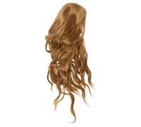 iplusmile Perruque Femme Longue Ondulée Haute Température Wig Synthétique Élégante pour Quotidien et Fête Style Vagues Naturelles Aspect Jeune et Glamour