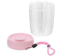 iplusmile Petit Pilulier de Voyage à 6 Compartiments Format Compact Rose Mini Boîte de Rangement en Plastique Anti-Humidité pour Vitamines et Remède Étui Portable pour Usage Quotidien et