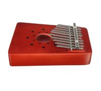 iplusmile Piano à Pouces Kalimba 10 Touches en Bois d'Acacia Rouge Instrument de Musique Portable pour Débutants Léger et Compact Piano à Doigts Facile à Jouer pour Coordination et