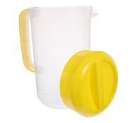 iplusmile Pichet Plastique Transparent avec Couvercle de 4000ml, Grosse Capacité en Pp, Facile à Mesurer, pour Café ou Boutique de Thé Lait