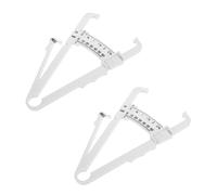 iplusmile Pied à Coulisse De Graisse Corporelle 2 Pièces Plastique Blanc Marquage Cm Et Pouces, Mesureur Pli Cutané Portable, Analyseur Graisse Corps Pour Hommes Et Femmes Santé Et Fitness
