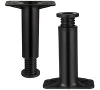 iplusmile Pied de Support pour Cadre de Lit Réglable en Hauteur 13-22 CM Support Central Robuste pour Lit Rustique et Canapé, Lot de 2 Pièces