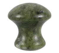 iplusmile Pierre De Massage Visage En Jade Forme Champignon 4 Pièces Vert Foncé Outil Gua Sha Visage Multifonction Cou Bras Soin Peau Relaxant Naturel Pour Beauté Quotidienne