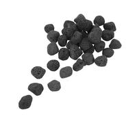 iplusmile Pierres de Lave Naturelle Noires 1200g pour Cheminée et Foyer Intérieur/extérieurs, Pierres Décoratives Volcanique pour Aquarium, Aménagement Paysager et Jardinière