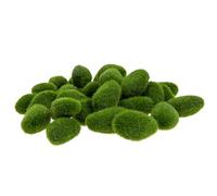 iplusmile Pierres de Mousse Artificielle Décoratives 30 Pièces, Fausse Mousse Végétale Verte Imitant Pierre, Accessoires pour Décoration Murale et Aménagement Intérieur Écologique