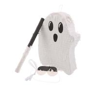 iplusmile Piñata 3d Halloween en Papier Blanc, Léger et Facile à Casser, Décor Creux avec Bâton et Masque pour Fête en Intérieur