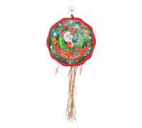 iplusmile Piñata de Noël à Casser Forme Père Noël d'Extérieur Rempli de Sucre de Fête pour Garçon et Filles Décoration Festive Pliable et Réutilisable