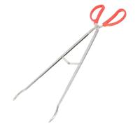 iplusmile Pince à Bois Robuste Acier Inoxydable Pince de Cheminée Résistante Chaleur pour Foyer Intérieur et Extérieur Saisie Facile des Bûches et Outil Polyvalent pour Barbecue et Feu de