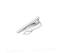 iplusmile Pince à Cravate Homme Métal Argenté Simple et Élégante Clip Ressort pour Chemise de Costume Maintien Stable pour Tenue Formelle et Quotidienne