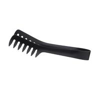 iplusmile Pince à Pâtes Acier Inoxydable Noire Pince à Spaghetti Robuste pour Buffet Cuisine Service Pâtisserie Outil Polyvalent pour Maison et Restaurant