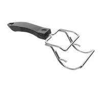 iplusmile Pince de Levage de Plaque de Cuisson Pince pour Plaque de Four Acier Inoxydable et Plastique pour Grilles et Usage Extérieur et Voyage Anti-brûlure Légère Multifonction