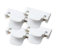 iplusmile Pinces à Draps Antidérapantes 4 Pièces, Fixateurs pour Couette en Plastique Blanc, Dispositif De Maintien Sécurisé, Usage Domestique pour Draps Et Couettes