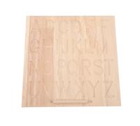 iplusmile Planche de traçage en Bois Double Face Lettres Alphabet Capitales et Bas de Casse avec Stylo Outil Montessori pour Tout-Petits Développement Motricité Fine et Coordination