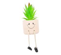 iplusmile Plante Artificielle Pot de Bureau Décorative avec Jambe Suspendue Plante Fausse Mignonne pour Maison et Bureau Résistante Déformation et Couleur Vive Ornement Compact et Élégant