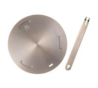 iplusmile Plaque Adaptation Induction Acier Inoxydable avec Poignée Diffuseur de Chaleur Épais pour Plaques à Induction Gaz et Électriques Compatible Pots et Rangement Suspendu Pratique