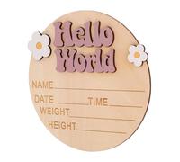 iplusmile Plaque Annonce de Naissance pour Né Cartes de Nom pour Fête de Naissance