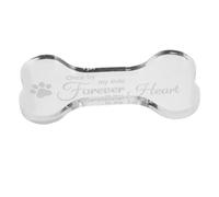 iplusmile Plaque Commémorative Os pour Chien Mémorial De Jardin pour Chien Décédé Ornement Extérieur pour Animaux De Compagnie