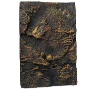 iplusmile Plaque Décorative pour Terrarium Reptiles 3D en PU, Fond D'écran pour Aquarium à Tortues, Panneau Décoratif de Fond Jaune Effet Roche, Compatible Décor Habitat Terrarium,