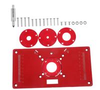 iplusmile Plaque D'insertion pour Table de Défonceuse, Insert de Table de Routeur, Alliage D'aluminium, Fonction de Coupe Intégrée, pour Sculpture sur Bois et Machine de Découpe