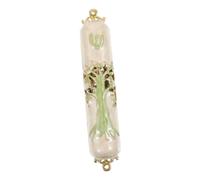 iplusmile Plaque Mezuzah Métal Rétro pour Porte Décoration Religieuse Juive de Foi et Protection pour Maison et Temple Ornement Mezuzah Décoratif Traditionnel