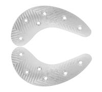 iplusmile Plaques de Talon Métal Demi-lune Antidérapantes pour Chaussures Homme Coussinets de Réparation Semelle Protection et Correction de Talon Large