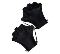 iplusmile Plaquettes De Natation Réglables en Silicone, Paire Noire, Accessoires pour Piscine, Entraînement Aquatique Et Plongée, Adaptées Homme Femme, Protection Mains pour Nage