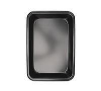 iplusmile Plat à Four Antiadhésif en Acier au Carbone Moyen, Plaque de Cuisson Rectangulaire Profonde Noire, Plaque Pratique pour Barbecue et Cuisson Maison