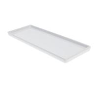 iplusmile Plateau de Rangement Porcelaine Mat pour Salle de Bain Grand Plateau Rectangulaire Céramique Organiseur Bijoux et Support Cosmétiques pour Usage Hôtel et