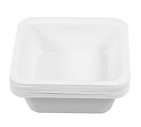 iplusmile Plateaux de Pesée Carrés en Plastique Blanc 20pcs, Fiables et Polyvalents pour Laboratoire et Usage Domestique, Rangement Pratique et Design Élégant