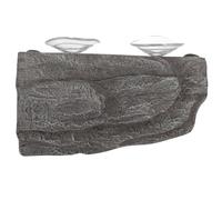 iplusmile Plateforme pour Tortues Terrasse de Repos en Résine avec Ventouse, Île Flottante Réglable et Cachette pour Aquarium pour Tortues et Grenouilles