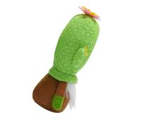 iplusmile Plush Summer GNOME Doll Cactus Figurine Faceless Succulent Decor for Tiered Tray Desk and Photo Background Accent