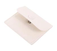iplusmile Pochette à Bijoux en Flanelle Épaisse Beige 95 X 75 CM avec Bouton-Pression Paquet de Rangement Portable pour Colliers Bagues et Bracelets pour Voyages et Présents