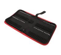 iplusmile Pochette à Outils en Tissu Oxford Compartiments Multiples, Sacoche pour 55 Embouts de Forets, Rangement Fonctionnel pour Bricoleurs et Atelier