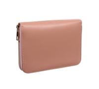 iplusmile Pochette Budget Rose Chic PU avec Fermeture Éclair Organiseur De Cash Multifonction avec Capacité Spacieuse Et Poignée Portable Classeur Carte Et Porte-enveloppe pour Gestion Budgé