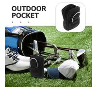 iplusmile Pochette de Golf Compacte en Nylon Blanc avec Fermeture Éclair Robuste Paquet Banane Portable pour Hommes Organisateur Multifonction pour 15 Balles et 7 Tees Accessoire Golf