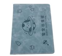 iplusmile Pochette de Protection Étanche pour Certificat de Naissance Bébé en Similicuir Résistant Format Standard Couleur Bleu Vintage Rangement Compact pour Documents Familiaux et