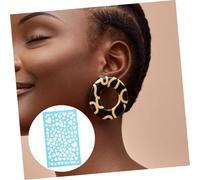 iplusmile Pochoir Maille pour Pâte Polymère Réutilisable Pochoir Sérigraphie Cœur pour Bijoux DIY Modèle Lisse sans Bavure Facile à Nettoyer et Sécher Rapide