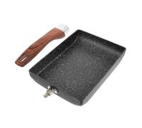 iplusmile Poêle Carrée Antiadhésive pour Poêle Tamagoyaki Compatible Induction avec Fond Composite Épais Poignée Ergonomique pour Œufs et Steaks Usage Domestique