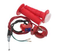 iplusmile Poignée D'accélérateur de Moto en Alliage avec Câble Intégré et Interrupteur Kill Switch pour Contrôle Précis et Ravitaillement Pratique, Compatible Moto et Vélo