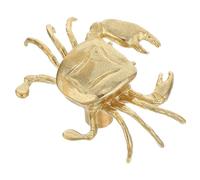 iplusmile Poignée de Porte en Laiton Forme Crabe Vintage Mini-Poignée Décorative Rétro Finition Résistante pour Commode Placard et Meuble Cuisine Style Océan Installation Facile