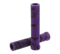 iplusmile Poignées de Guidon en Caoutchouc Antidérapantes 165mm Violet et Noir, Lot de 2, Absorbant Les Chocs, Résistantes la Transpiration, Compatibles Vélos Tout-Terrain, VTT et Scooters