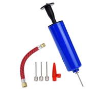 iplusmile Pompe à Air Portable en Plastique Bleu 2 Sets Embout Flexible pour Gonfler Ballon de Basket et Ballon de Football Facile à Transporter